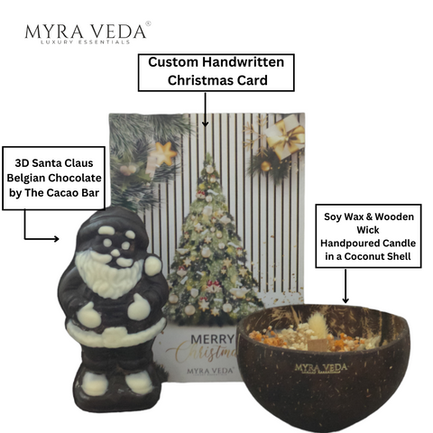 Coconut Shell Candle with wooden wick – Myra Veda Luxury Essentials