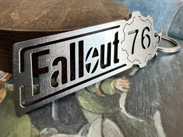 Fallout 76 Logo - Stainless Steel Keychain - IHavePaws