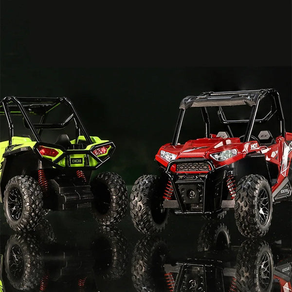 1:24 Alloy ATV Sports Motorcycle Model Diecasts Metal Beach All-Terrain Off-Road Motorcycle Model Sound and Light Kids Toys Gift - IHavePaws