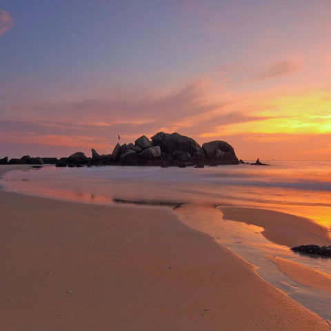 sunrise over beach