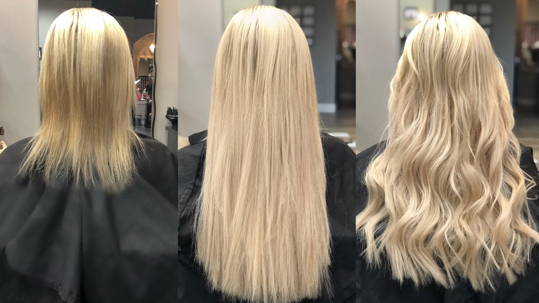 White Blonde Fusion Hair Extensions - wide 8