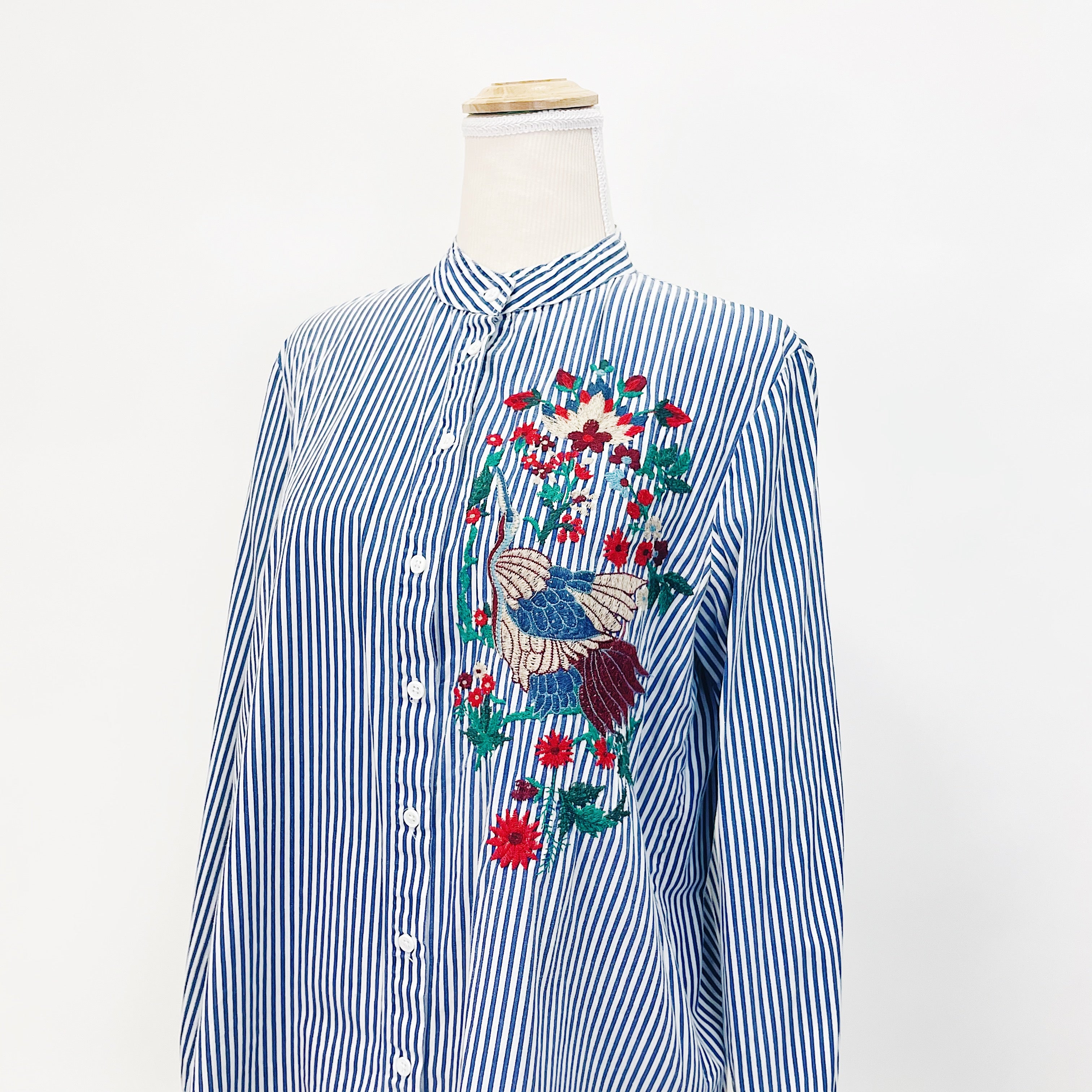 zara blue bird shirt