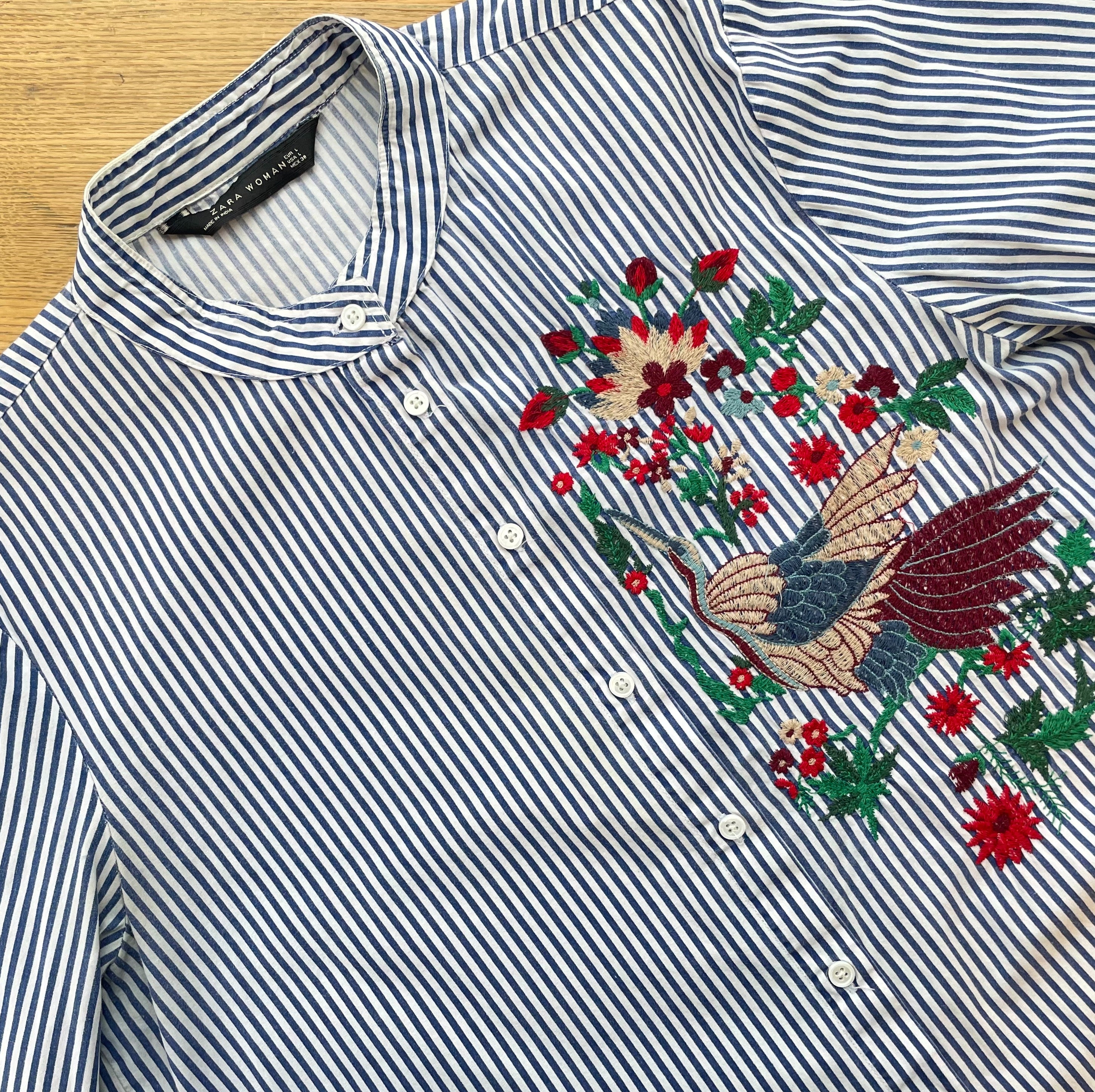 zara bird shirt