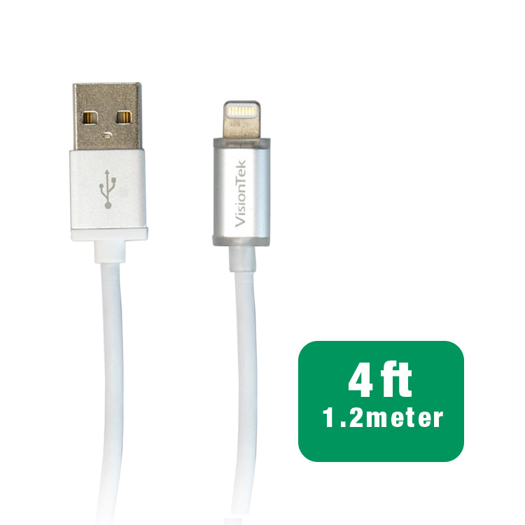 stuk echo Monumentaal Lightning to USB Smart LED 4 Foot | 1.2 Meter MFI Cable – VisionTek.com