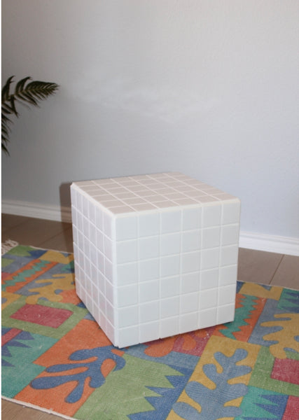 tile cube side table