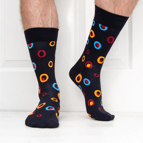 Organic Cotton socks - spot in circle