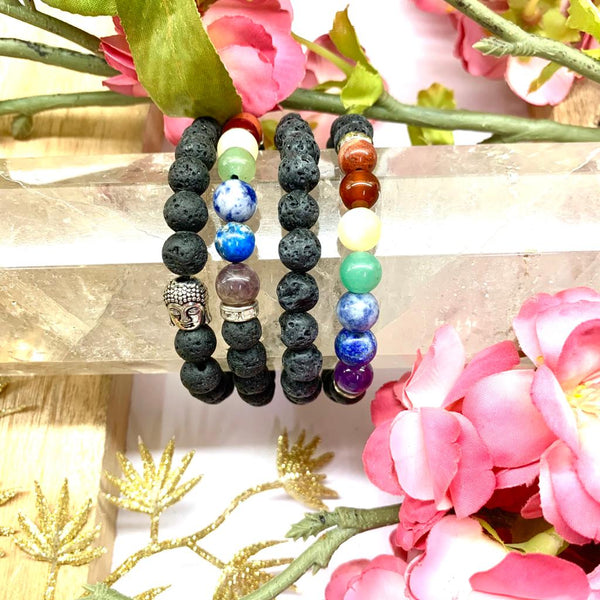 Seven Chakra Round Beads Jaap Mala for Balance at Talk to Crystals