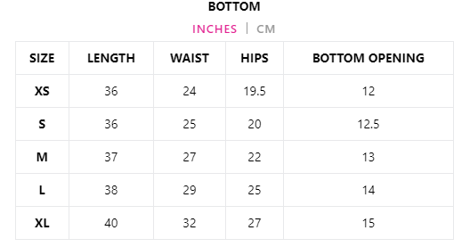 Size Guide - Ethnicity India