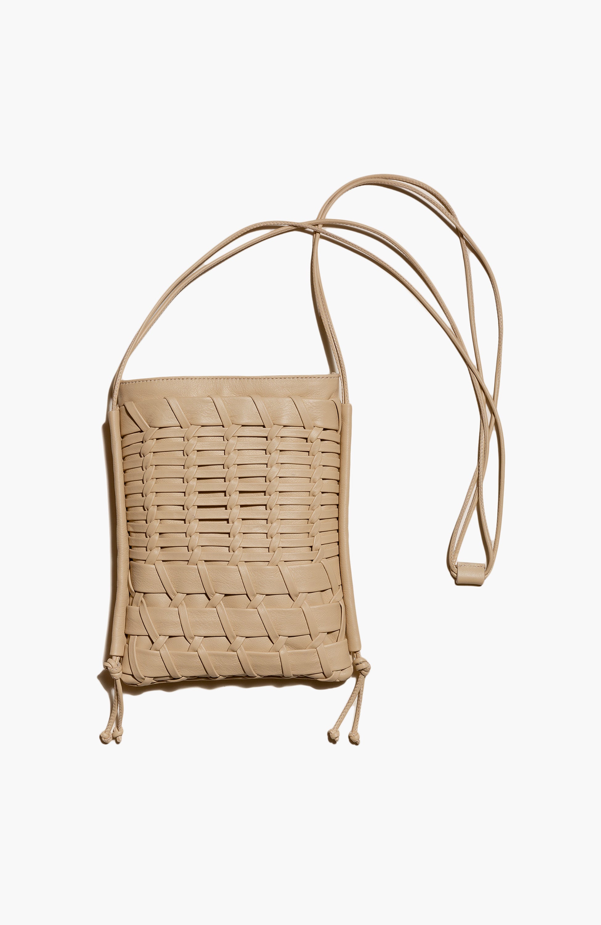 Flat square crossbody bag TRENA HEREU - Buy Online at BEIGE | BROWN