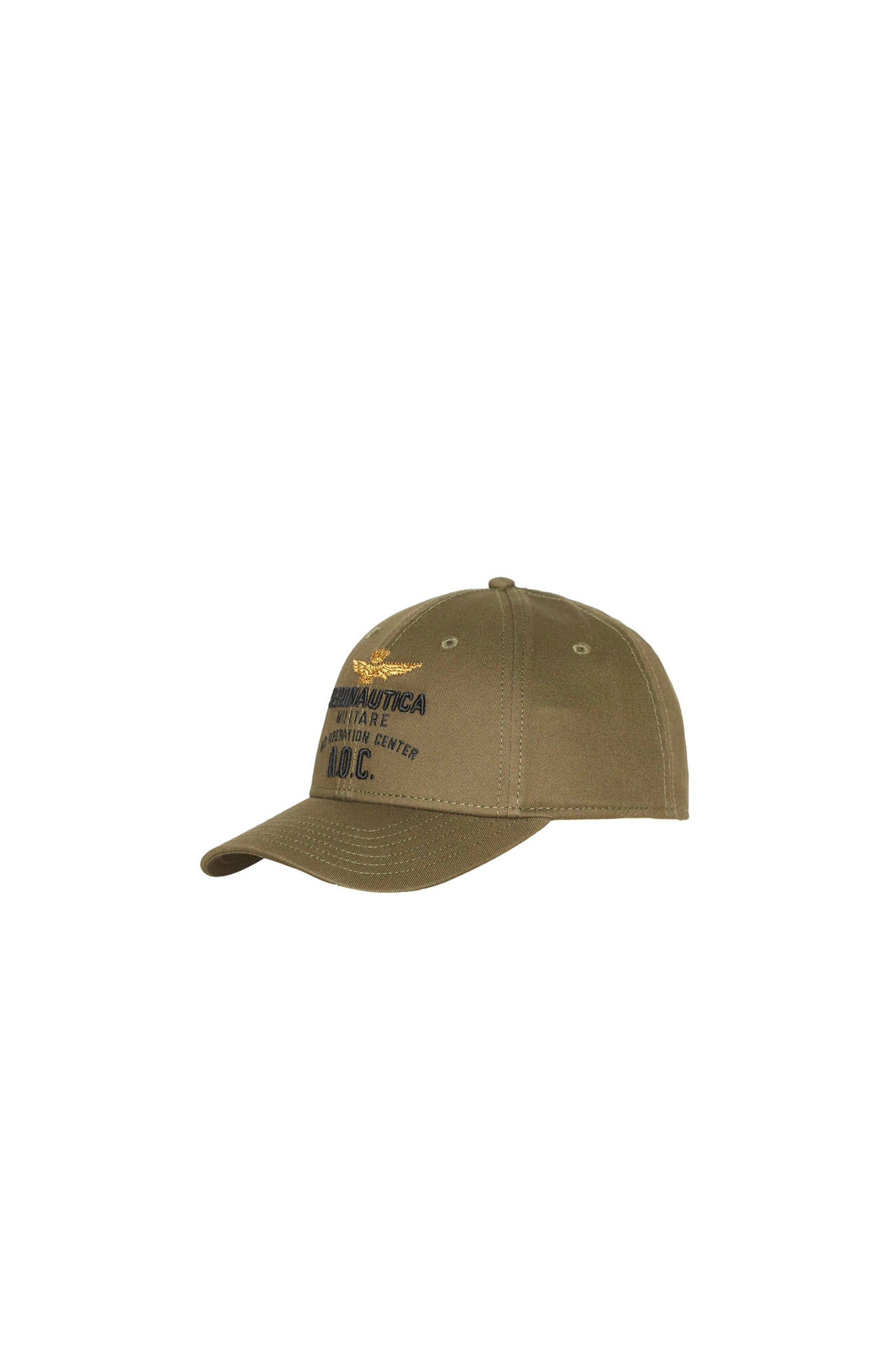 Grey Cotton Cap With Embroidery AERONAUTICA MILITARE