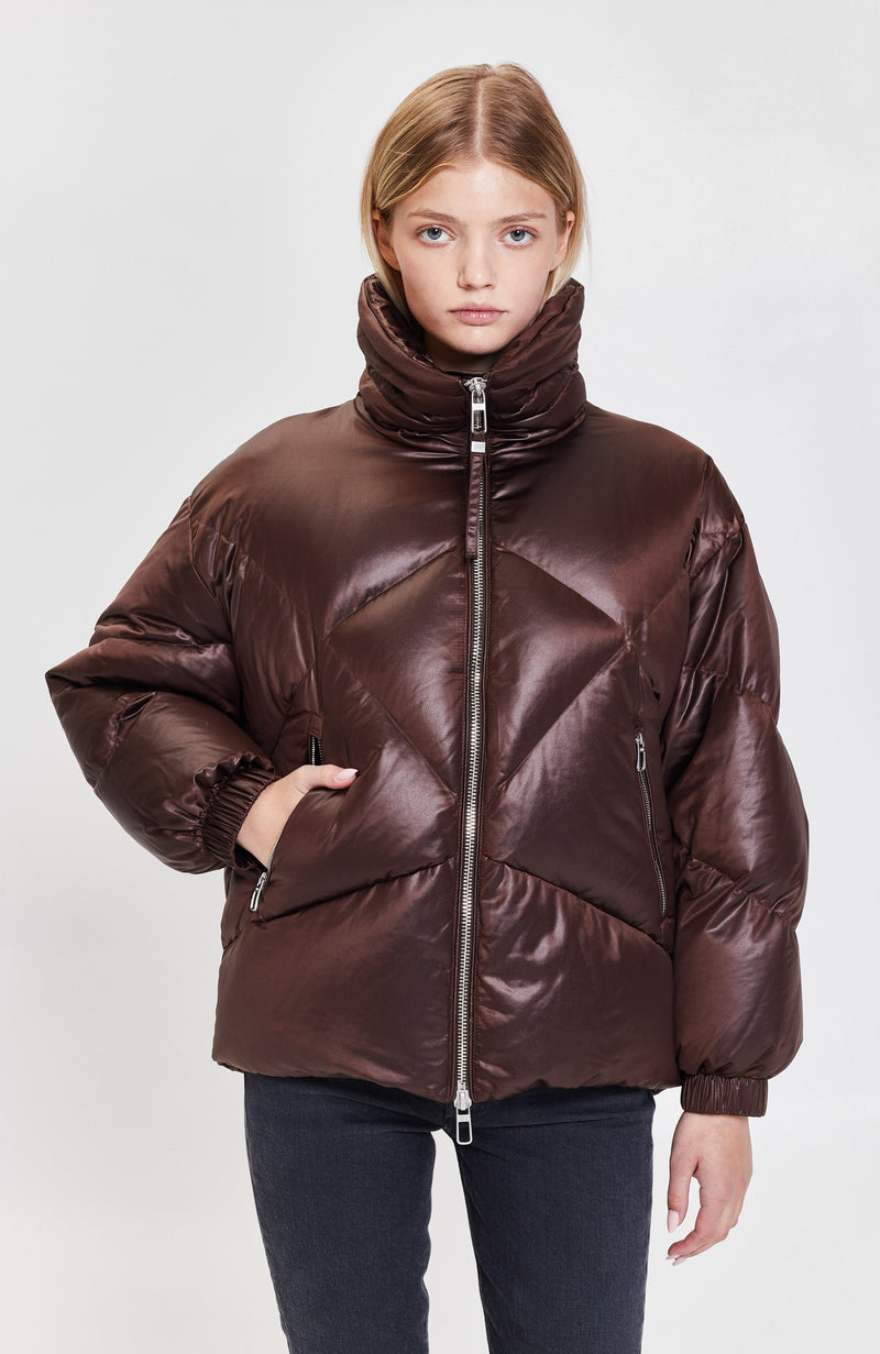 FTC Lether down jacket アウター | meloprado.com.br