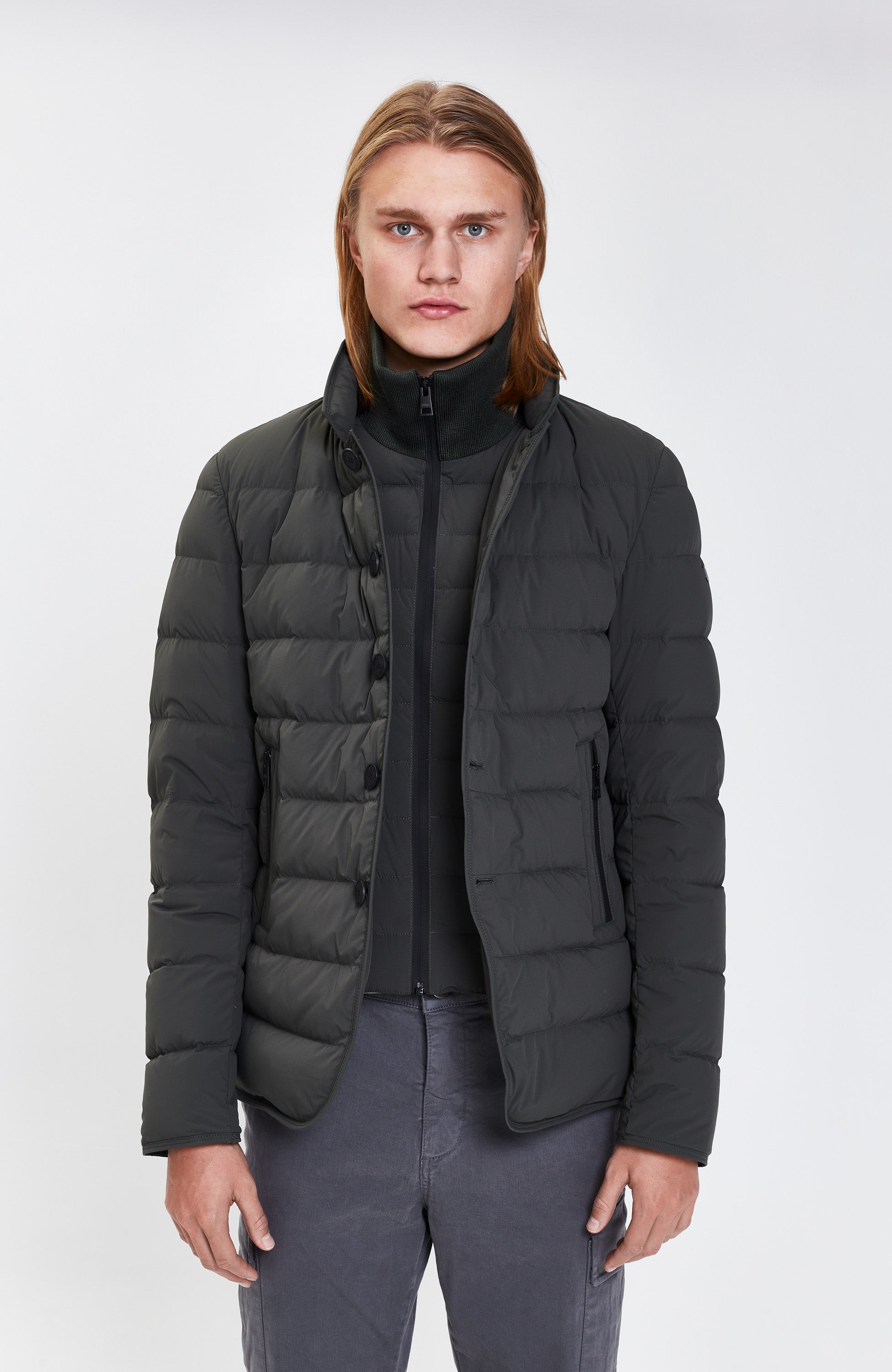 Quilted Blazer Jacket DUNO - Get it Online!– BEIGE | BROWN