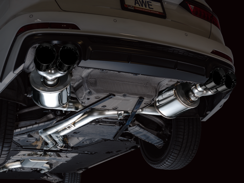 AWE Tuning 19 23 Audi C8 S6/S7 2.9T V6 AWD Touring Edition Exhaust   Diamond Black Tips