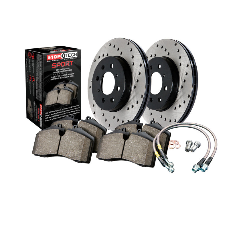STOPTECH Sport Axle Pack Drilled Rotor, Front