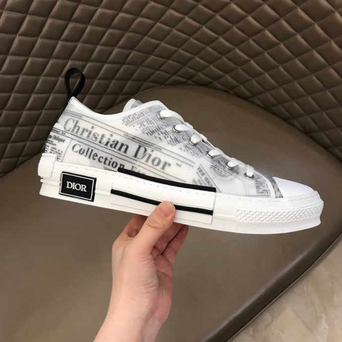 christian dior newspaper sneakers