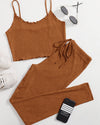 Ropa de Mujer, Conjunto para Mujer, Ropa Dos piezas para Mujer, , 2240267, Marrón