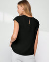 Ropa de Mujer, Tops & Blusas & Camisetas de Mujer, Blusas de Mujer, Colección de trajes de mujer, 24086420, Negro