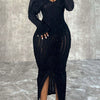 Ropa de Mujer, Vestidos de mujer, Vestidos midi para mujer, 30516453, Negro