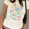 Ropa de Mujer, Tops & Blusas & Camisetas de Mujer, Camisetas de Mujer, 40321756, Albaricoque