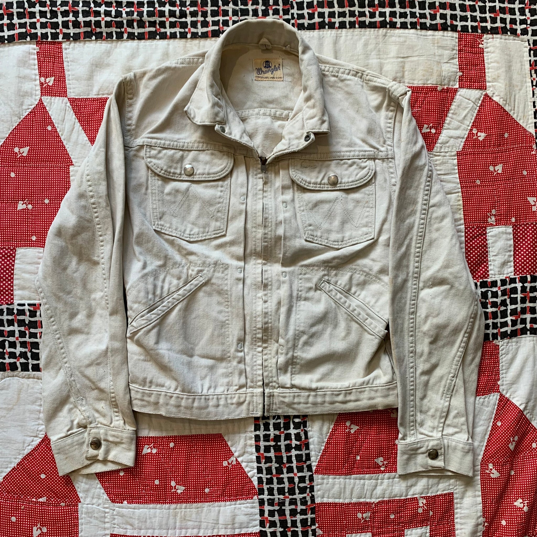 1960's Wrangler Blue Bell Tan Denim Jacket 36 – Little Chum Vintage