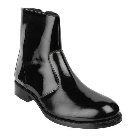 Hoods - 44 Big Size Extra Wide Genuine Leather Black Casual Boots