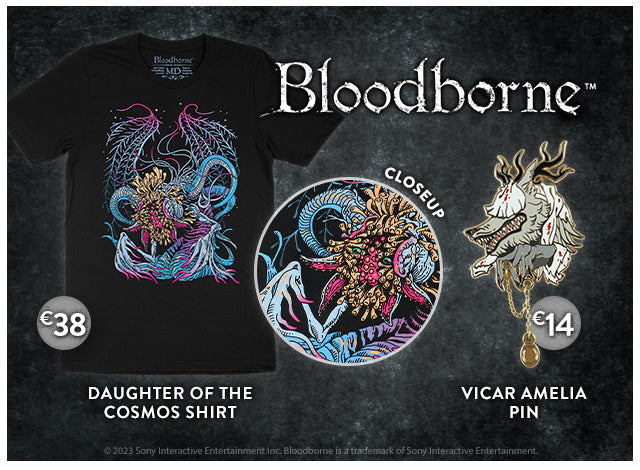 New Bloodborne merch available at Fangamer.eu