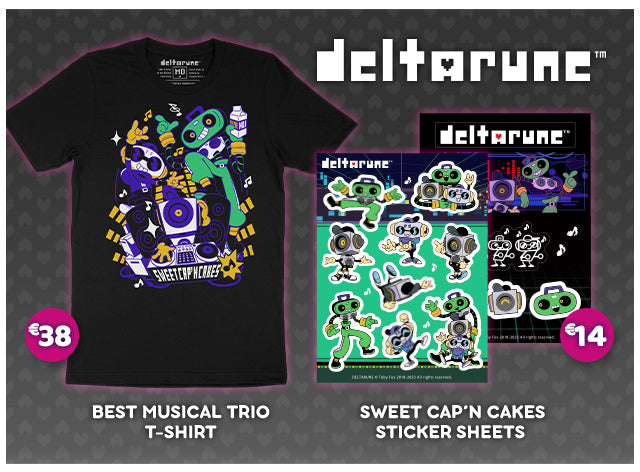 DELTARUNE merch is now available at Fangamer.eu