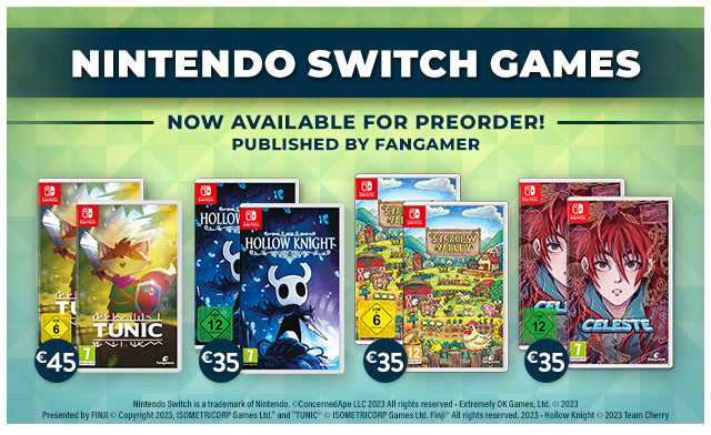Nintendo Switch Games available for Preorder at Fangamer.eu