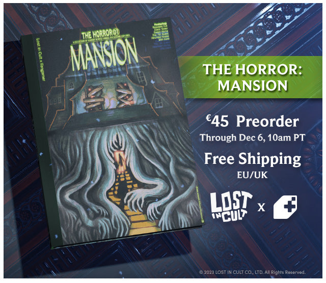 The Horror: Mansion available for Preorders at Fangamer.eu