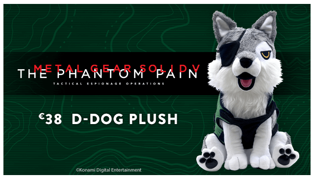 D dog plush is now available at Fangamer.eu