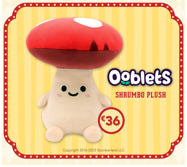 Ooblets Shrumbo Plush available now at Fangamer.eu