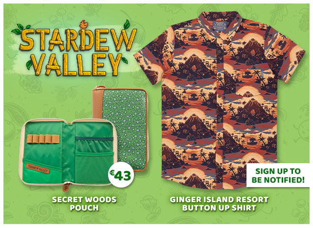 Stardew Valley merch now available at Fangamer.eu