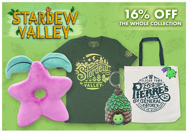 Stardew Valley 1.6 Sale! 16% of the entire collection at Fangamer.eu