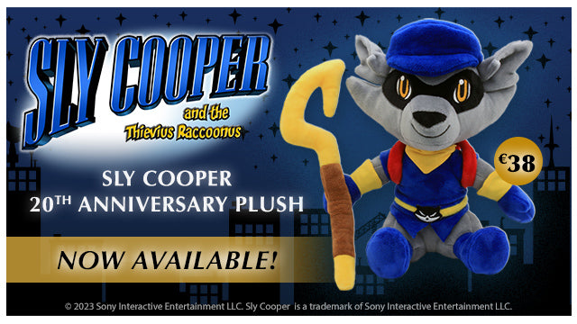 New Sly Cooper Plush available now at Fangamer.eu