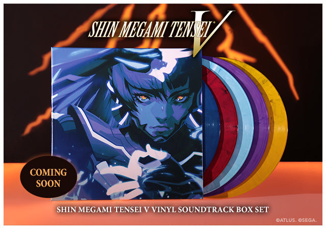 New Shin Megami Tensei V Vinyl merch now available at Fangamer.eu