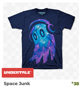 UNDERTALE Space Junk T-Shirt is back in stock at fangamer.eu