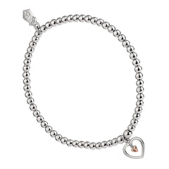 Clogau Tree of Life Heart Affinity Beaded Bracelet 17cm-18cm