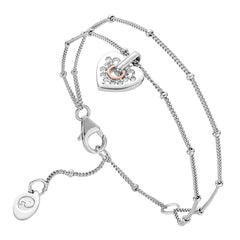 Clogau Cariad Sparkle Double Chain Bracelet