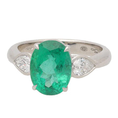 Emerald Engagement Ring