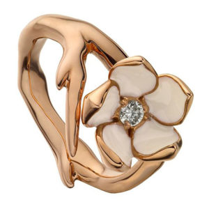 image of Shaun Leane Rose Gold Vermeil Cherry Blossom Ring