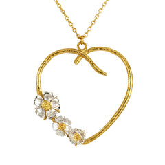 Alex Monroe Posy Heart Necklace