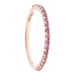 Pink Tourmaline Eternity Ring