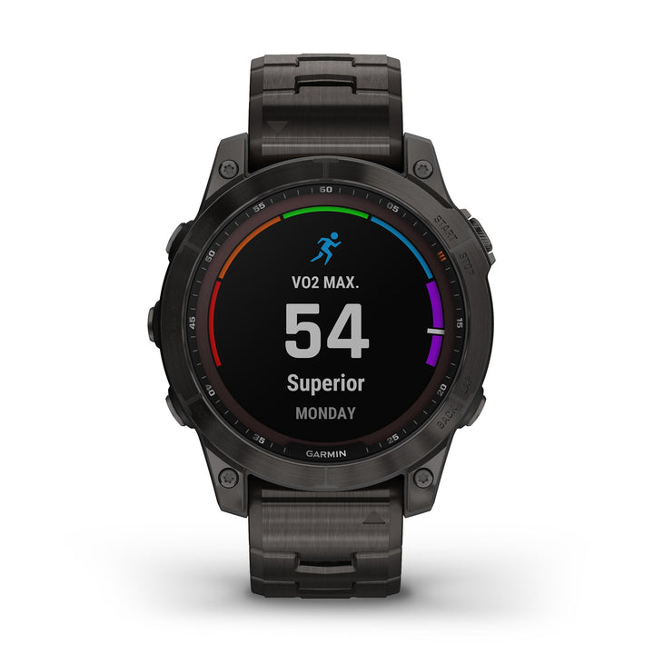 Garmin fenix 7X Sapphire Solar (Black DLC Titanium) Rugged GPS Outdoor  Watch