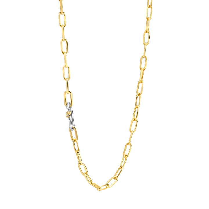 Ti Sento Yellow Gold Chunky Chain Link Necklace