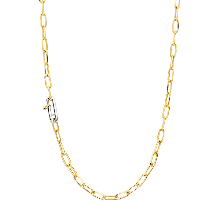 Ti Sento Yellow Gold Chunky Chain Link Necklace