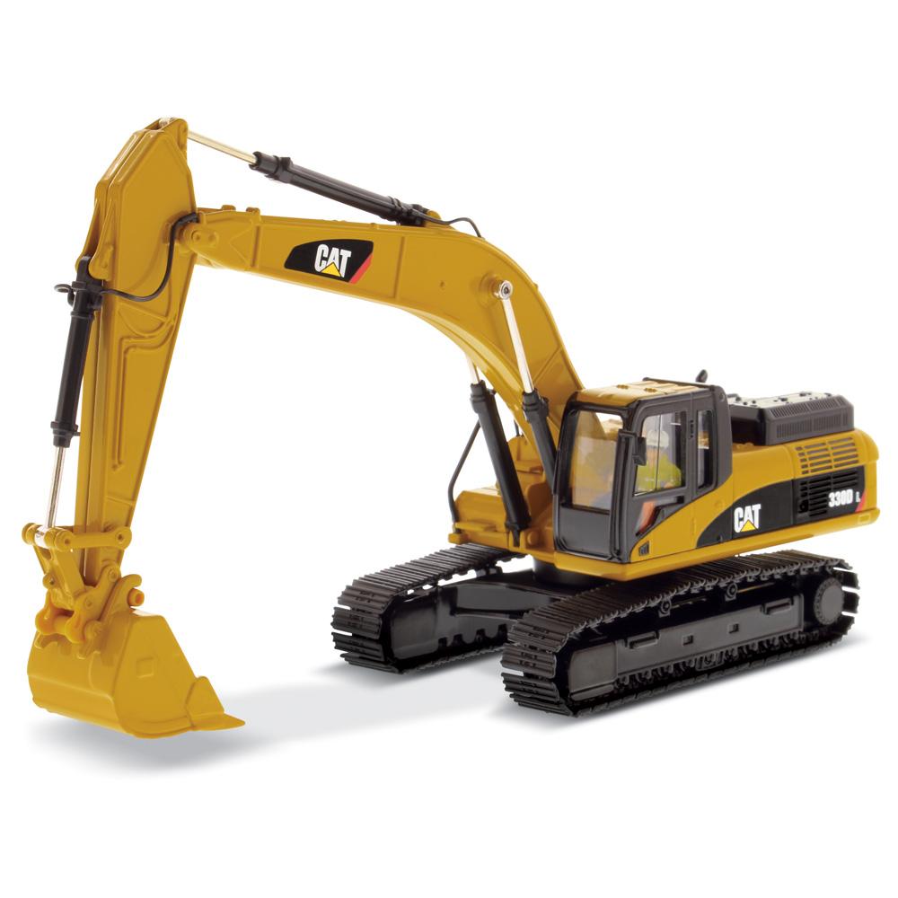 1:50 Cat® 390F L Hydraulic Excavator - Gunmetal Finish 