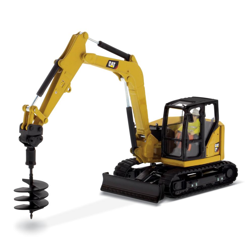 1:50 Cat® 390F L Hydraulic Excavator - Gunmetal Finish