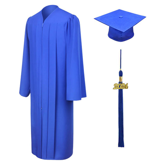 Matte Royal Blue High School Cap & Gown – Gradshop