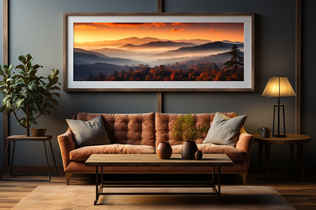 print_of_landscape_photograph_on_a_living_room_wall