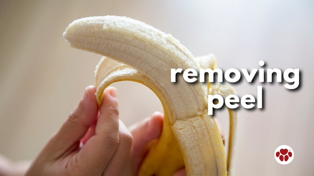 removing banana peel